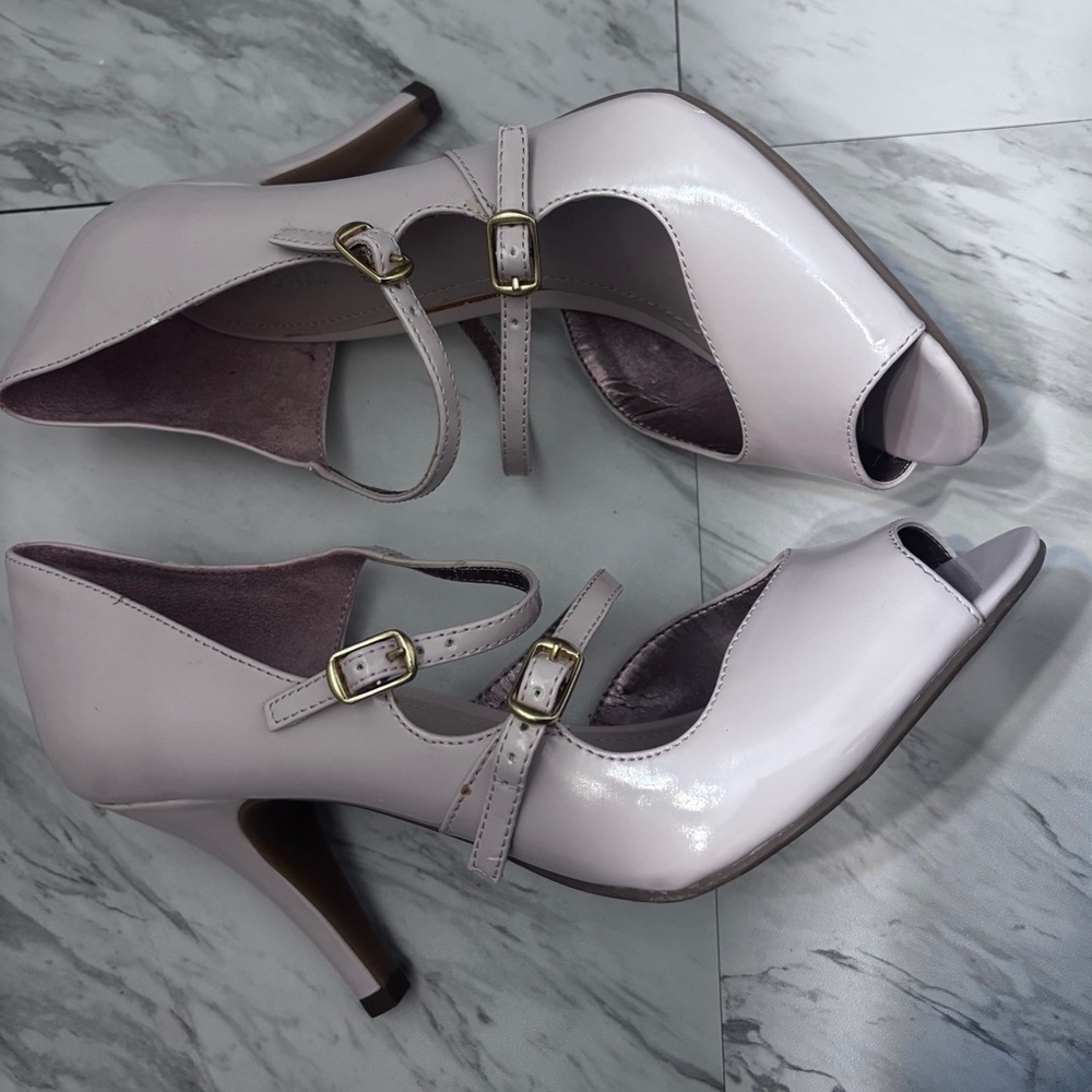 NWT Merona Baby pink peep-toe Mary Jane style pumps Size: 9 - Picture 4 of 6